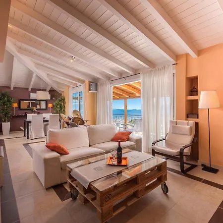 Panoramic View!Penthouse 120Qm Of Sea & Mountain Villa Loutra Edipsou  Exterior photo
